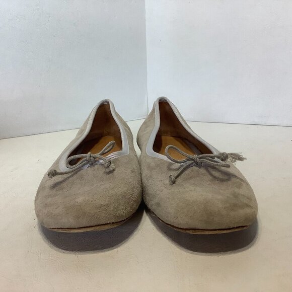 Katharine Page Suede Ballet Flats Shoes Tan Sz 38.5 Made Portugal - Picture 5 of 15